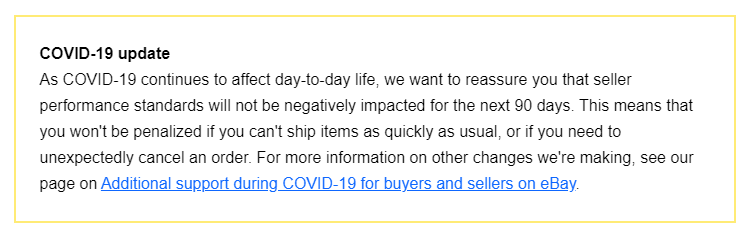 dropshipping sellers are safe on ebay during covid-19
