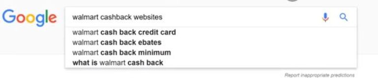 google search, cashbacks