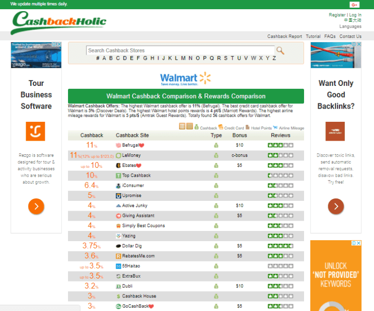 cashback website, cashbackholic