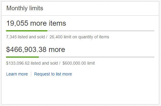 Selling Limits - How To Get Around & Increase Them