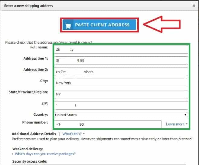 Processing an order on DSM Tool  