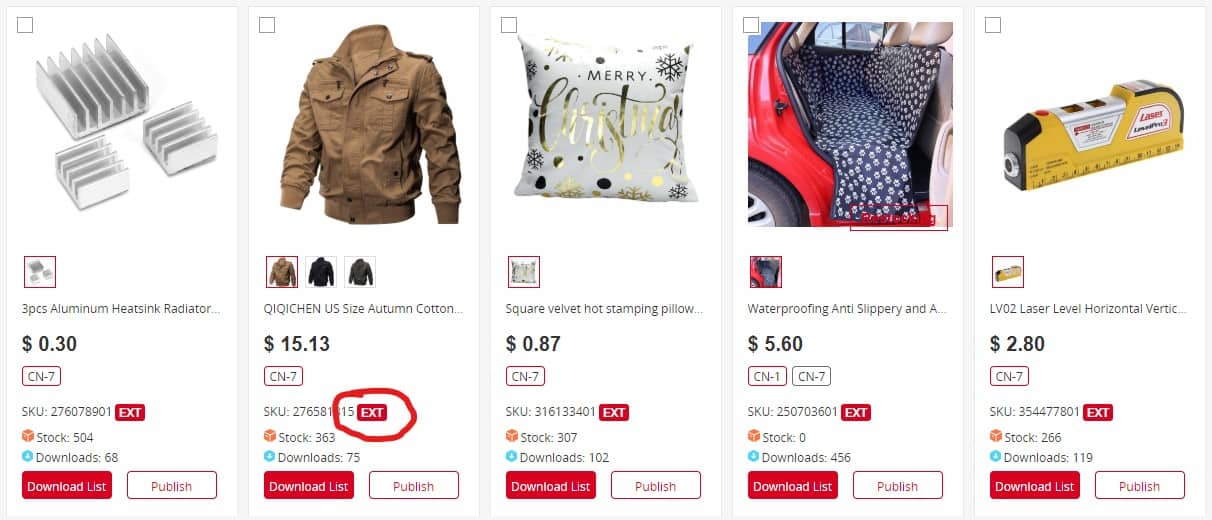 Third-Party Owned section in Chinabrands