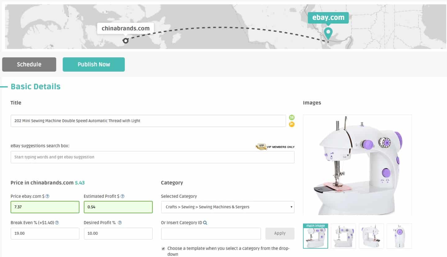 Dropshipping from Chinabrands with lister software 