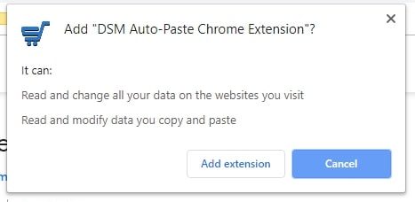 DSM Auto-Paste Chrome Extension 