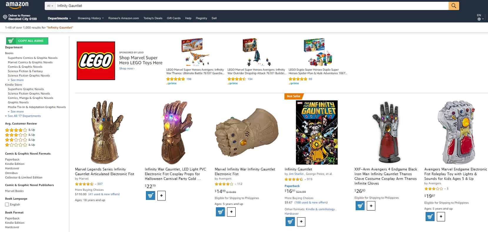 Amazon product search
