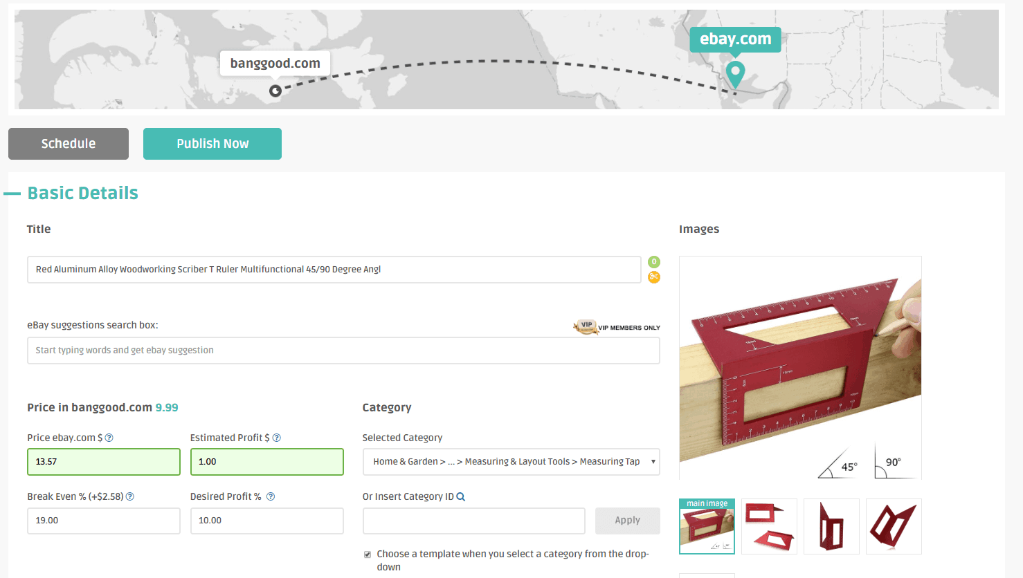 dropshipping from Banggood on eBay with DSM Tool