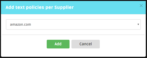 Select supplier field in DSM Tool template settings
