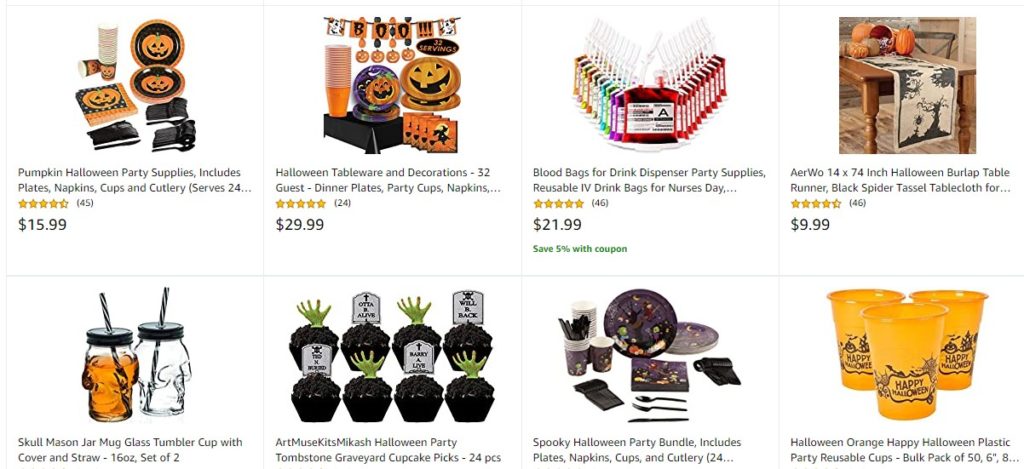 dropshipping party supplies examples