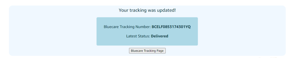 Updating BCE tracking information with DSM Tool  