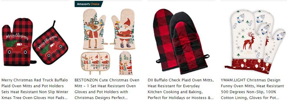 Oven Mitts as a Christmas niche product idea