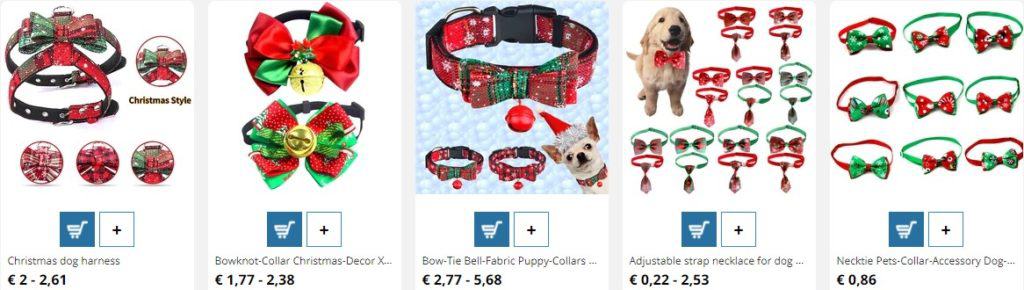 selling Christmas products for pets product example 