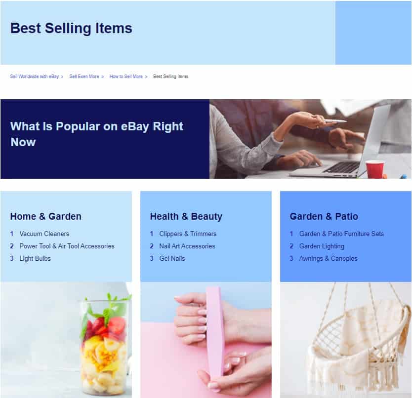 Most popular eBay niches 