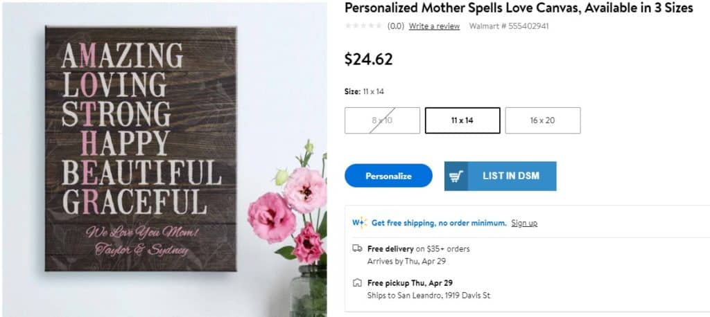 Walmart Mother's Day gift idea 