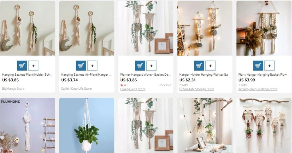 Dropship DIY Macrame Small Air Plant Hanger Kit to Sell Online at