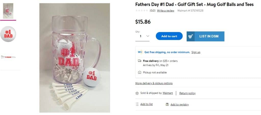 Golf mug as a cool gift for dads