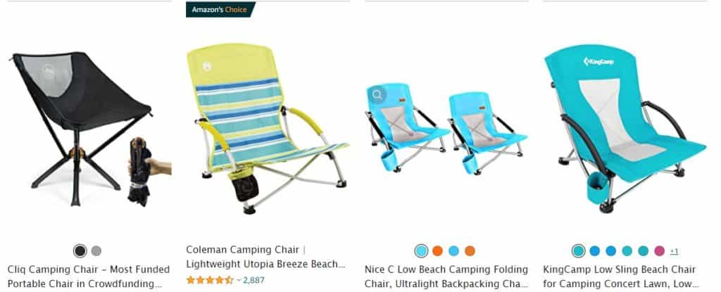 Beach chairs are trending summer items to dropship 
