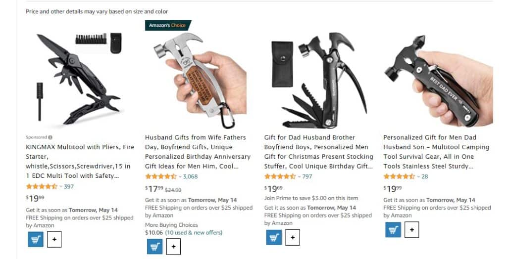 Gift for Men Dad Husband Brother Boyfriend Boys, Hammer Multi-Tool