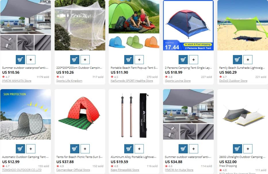 Tents for dropshipping in summer 