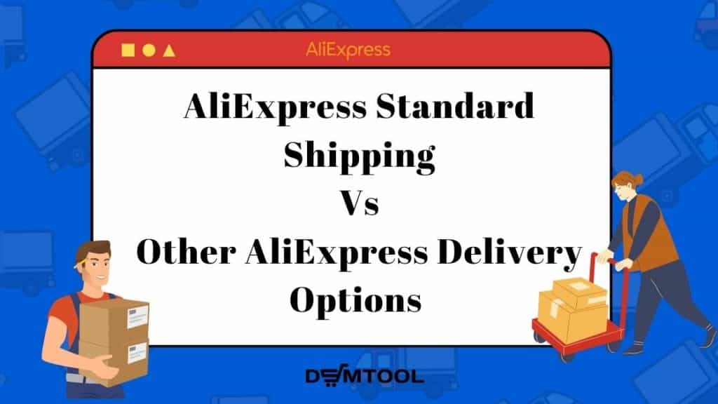 The comparison of Aliexpress standard shipping with other delivery methods