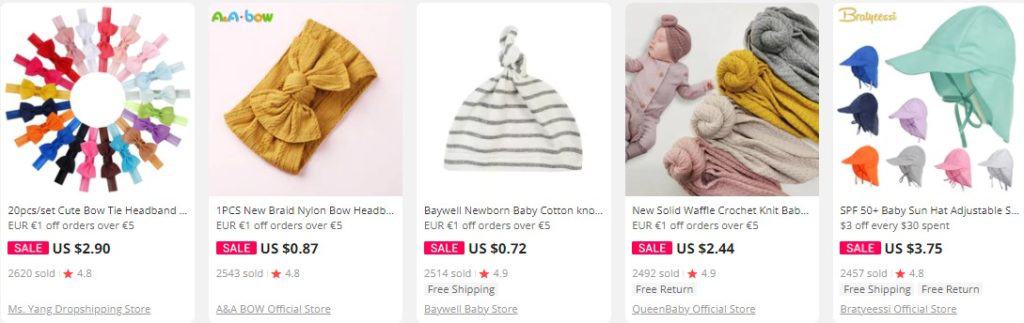 dropship baby hair accessories