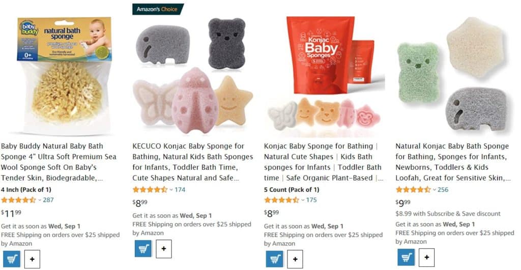 Best natural baby bath products from Amazon