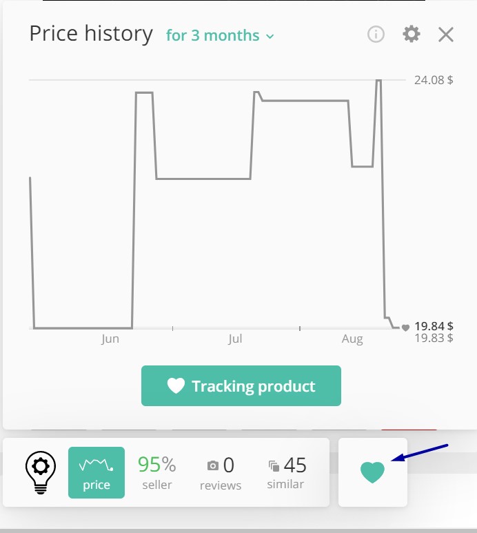 Aliexpress tracking price extension 