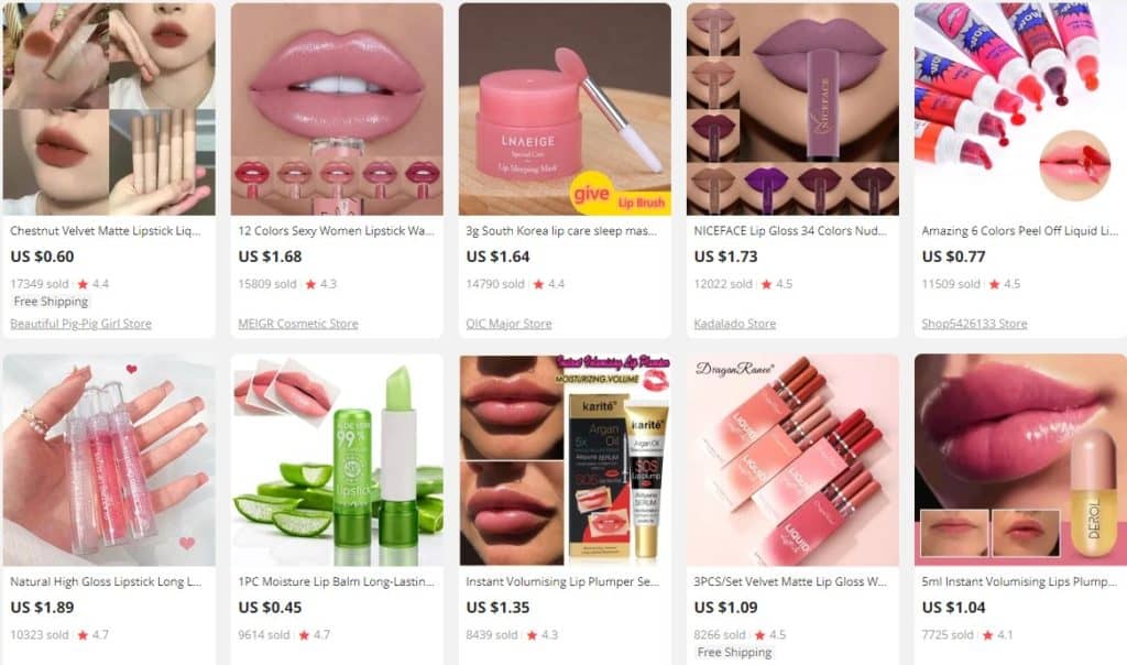 dropship cosmetics lipstics