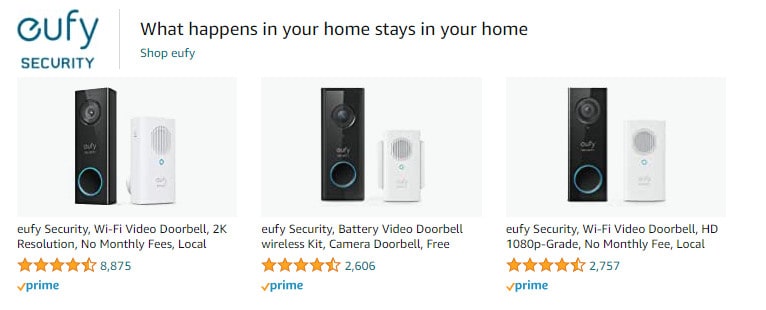 home security items from Amazon