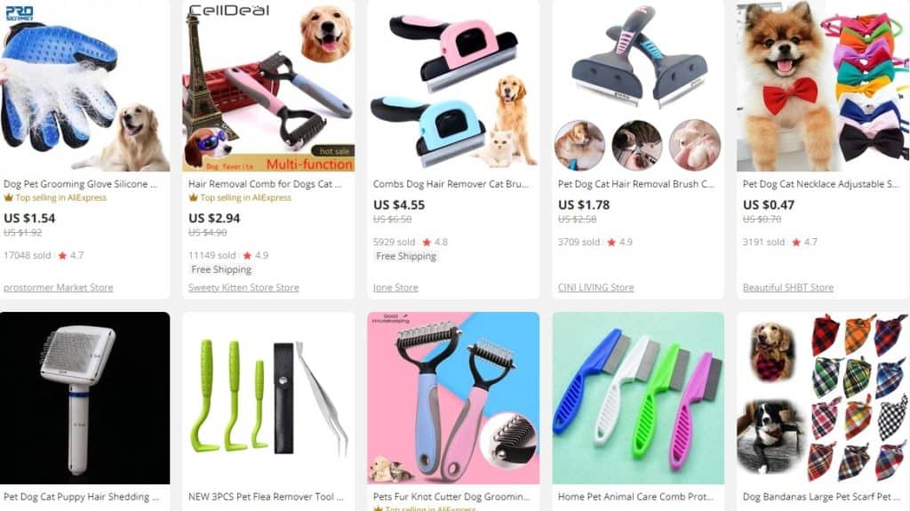 examples of what to sell on Shopify pet store 
