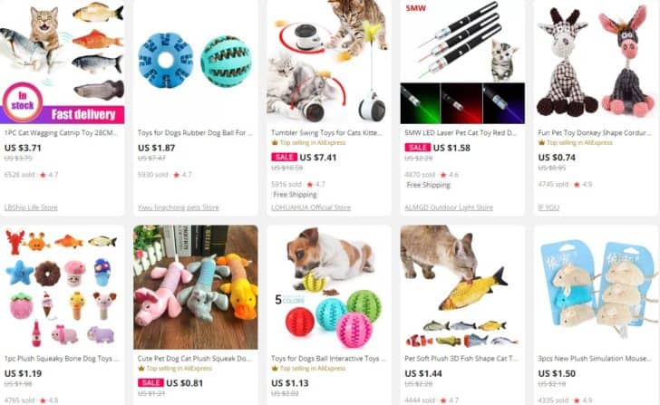 dropship pet products 