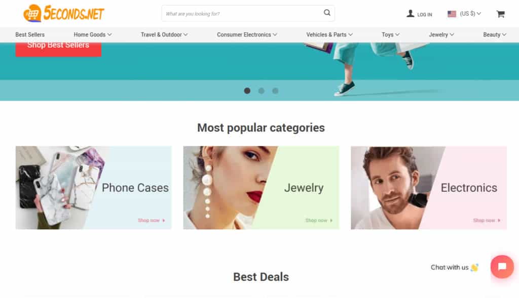 most successful Shopify stores 5econds