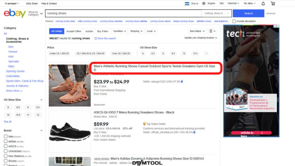 Optimize eBay listing title