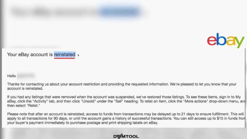 How To Avoid How To Solve eBay Account Suspensions DSMTool