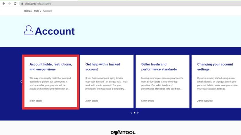 ebay account suspension rules
