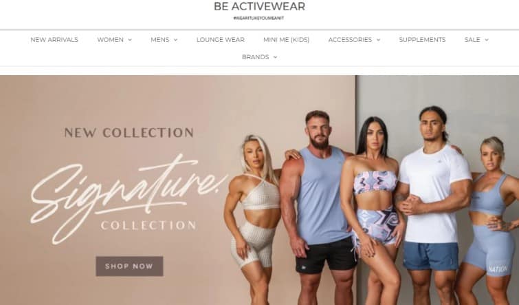  One of the best activewear stores on Shopify