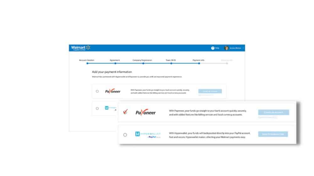 Walmart payment options for sellers 