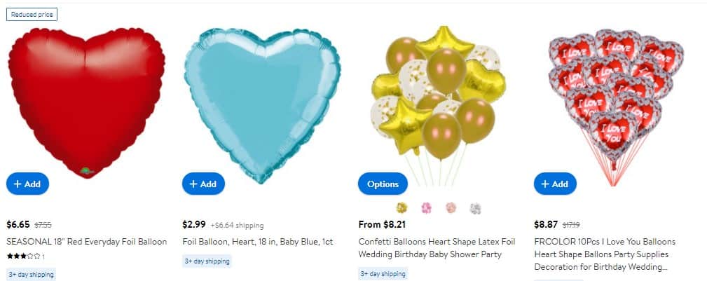 Valentine's Day dropshipping ideas from Walmart