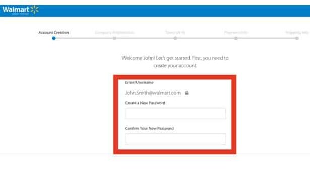 Create an account to sell on Walmart 