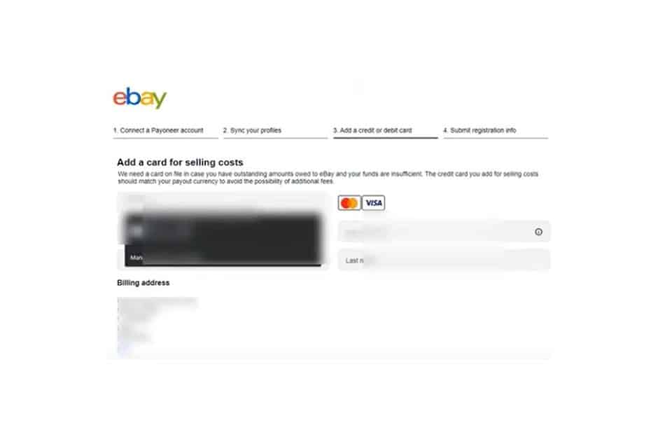 ebay payment method setting 