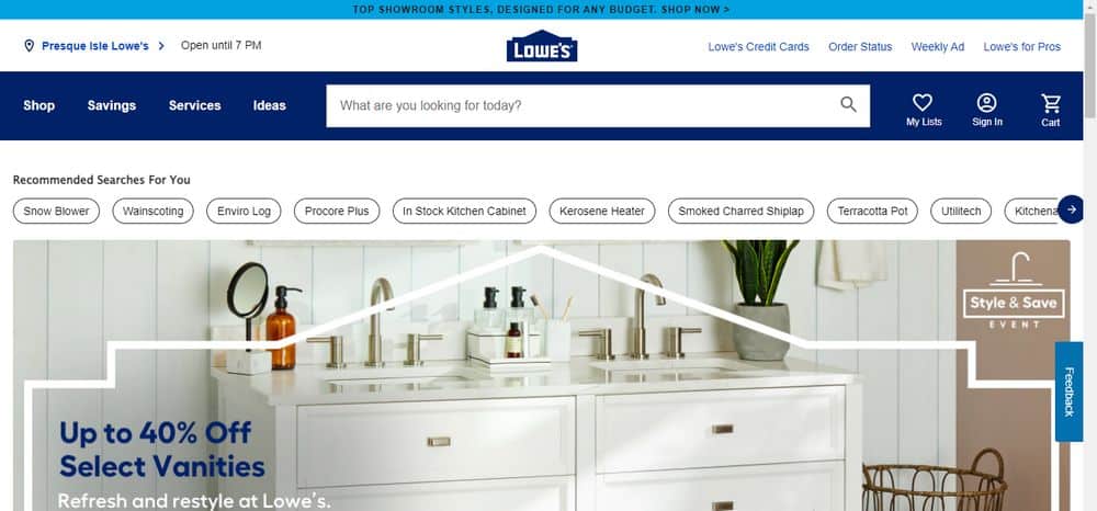 Lowes dropshipping suppliers USA 