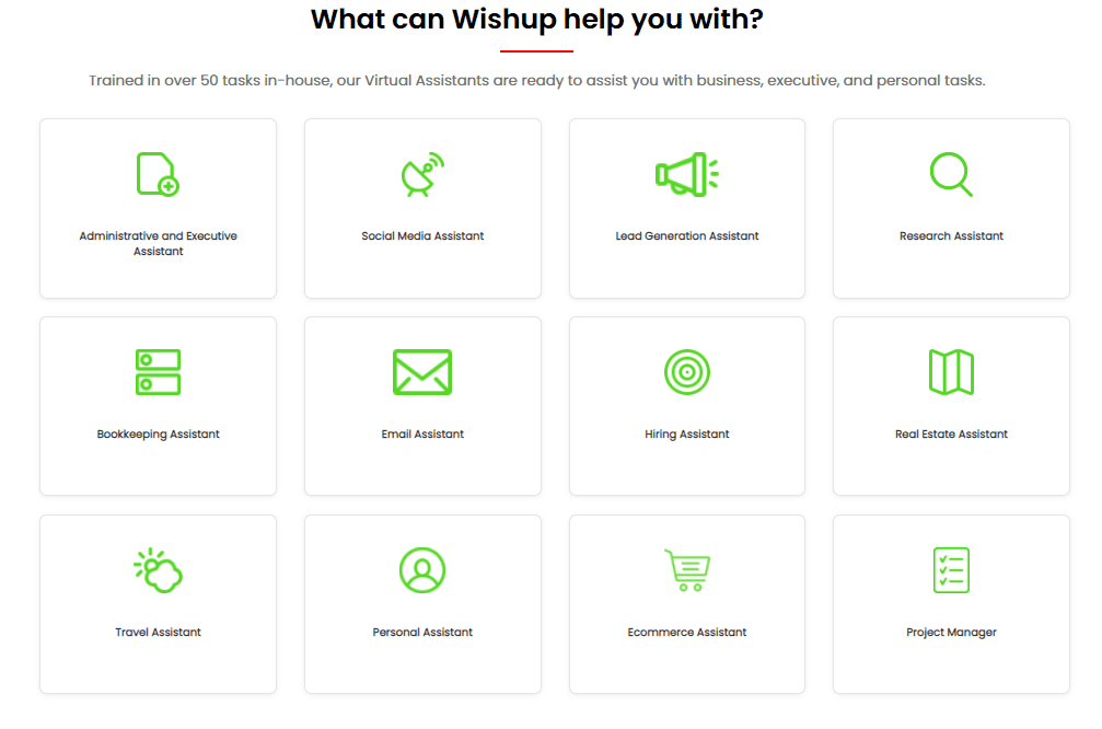 wishup, place to hire virtual assistants 