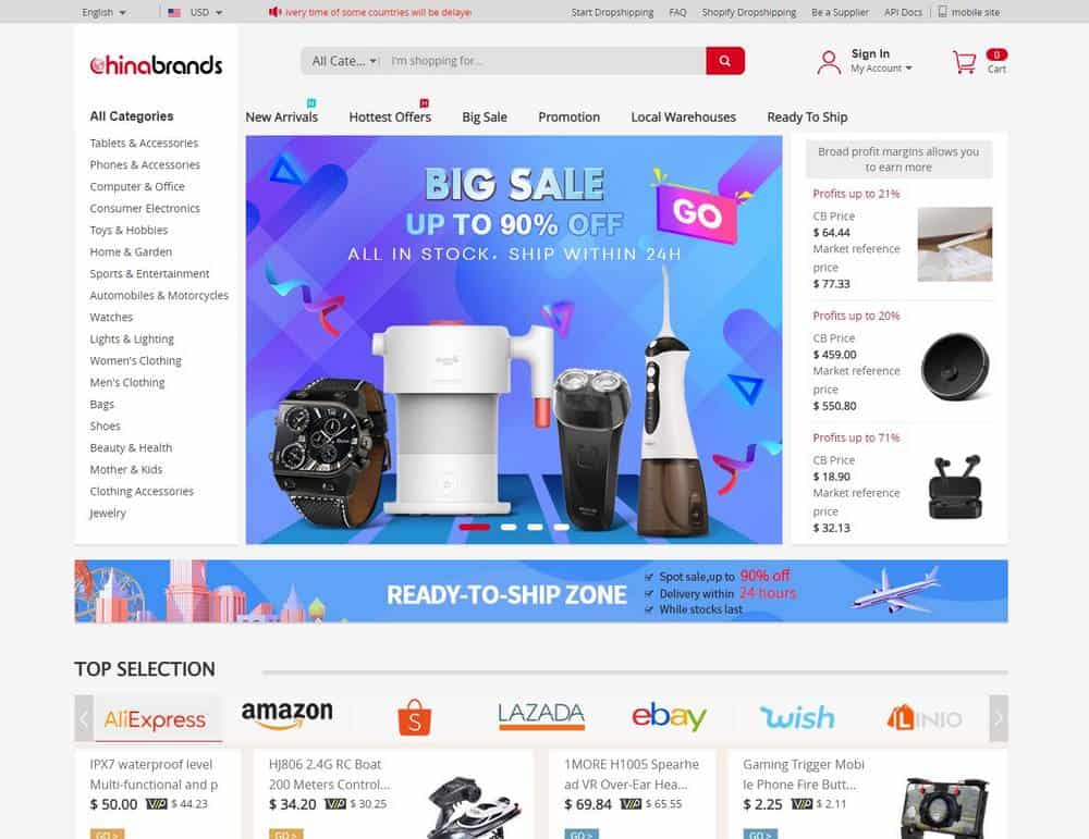 ChinaBrands as Aliexpress competitor