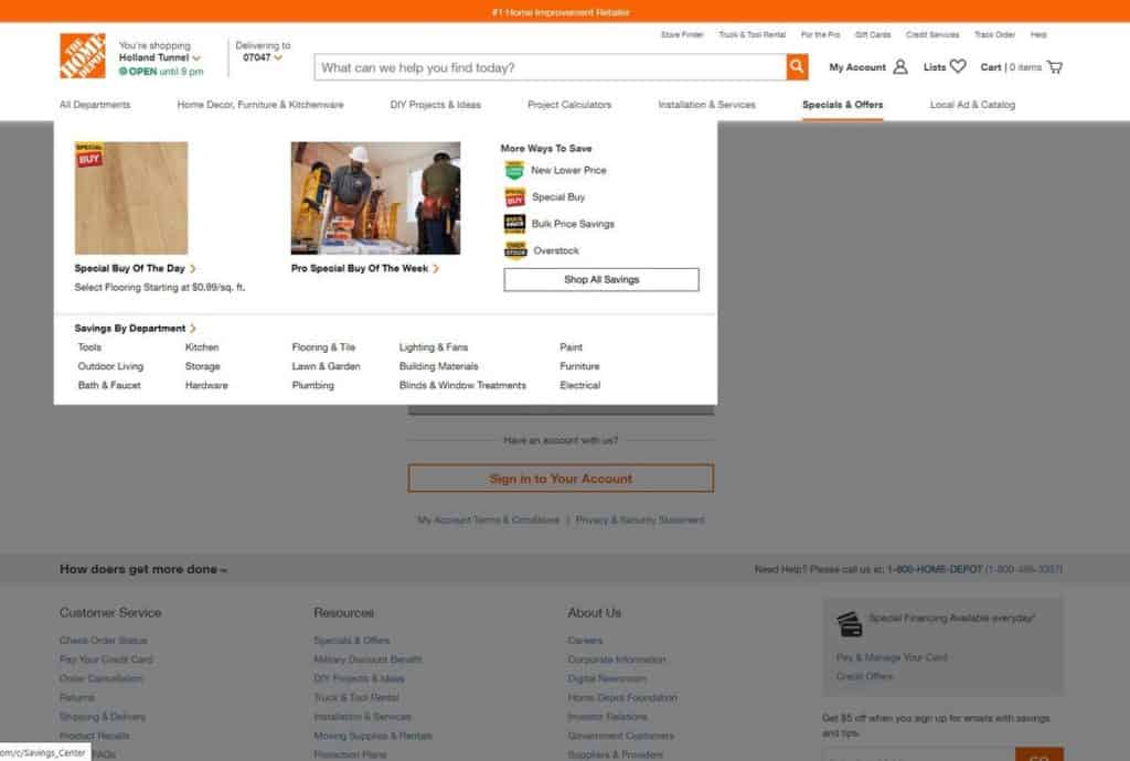 Customer Support: About Your Online Order at The Home Depot