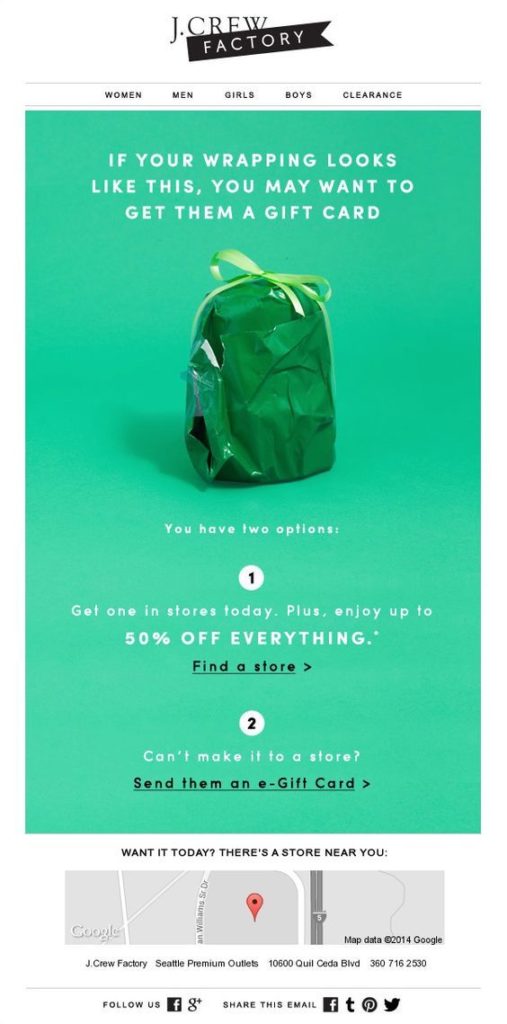 example of email marketing campaign for ecommerce