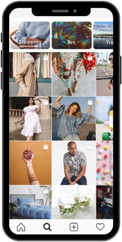 instagram shopping explore tab