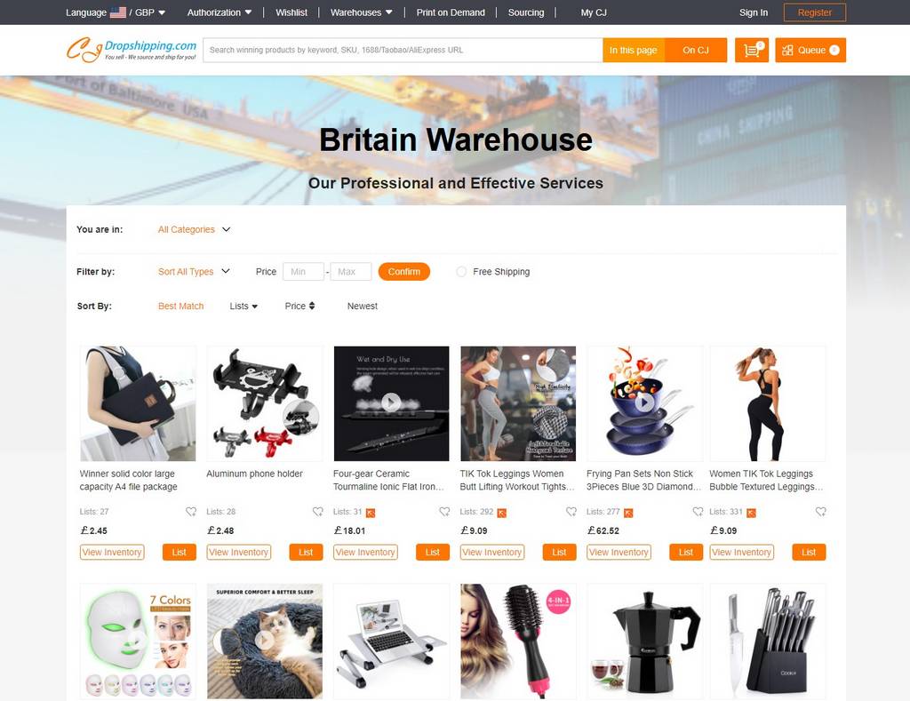 uk warehouse