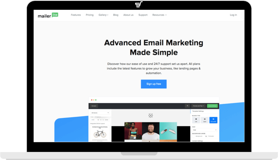 MailerLite for building a Shopify email marketing