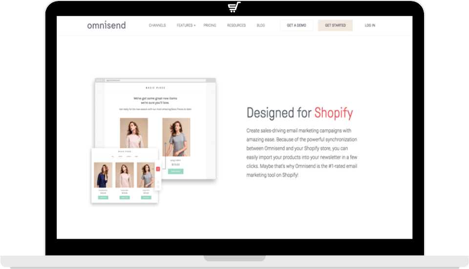 Omnisend service for Shopify email marketing