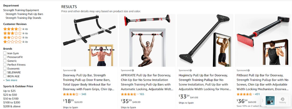 pull up bars dropshipping fitness products