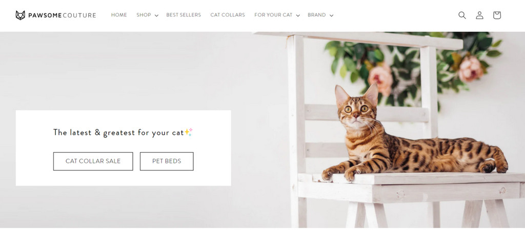 Shopify cat hot sale store